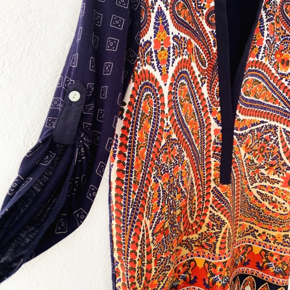 Anthropologie Tiny Persian Pear Paisley Top S - Picture 5 of 7